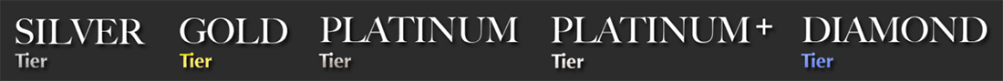 There are five tiers in the eToro Club - Silver, Gold, Platinum, Platinum+, and Diamond