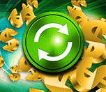 Clients who make recurring deposits are rewarded with reload bonuses.